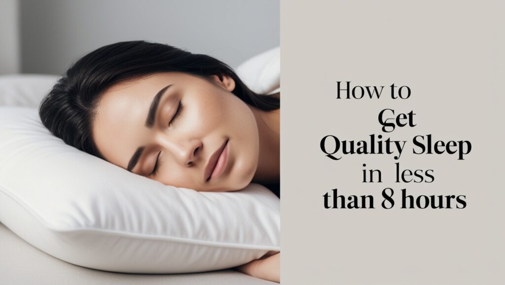 get a quality sleep